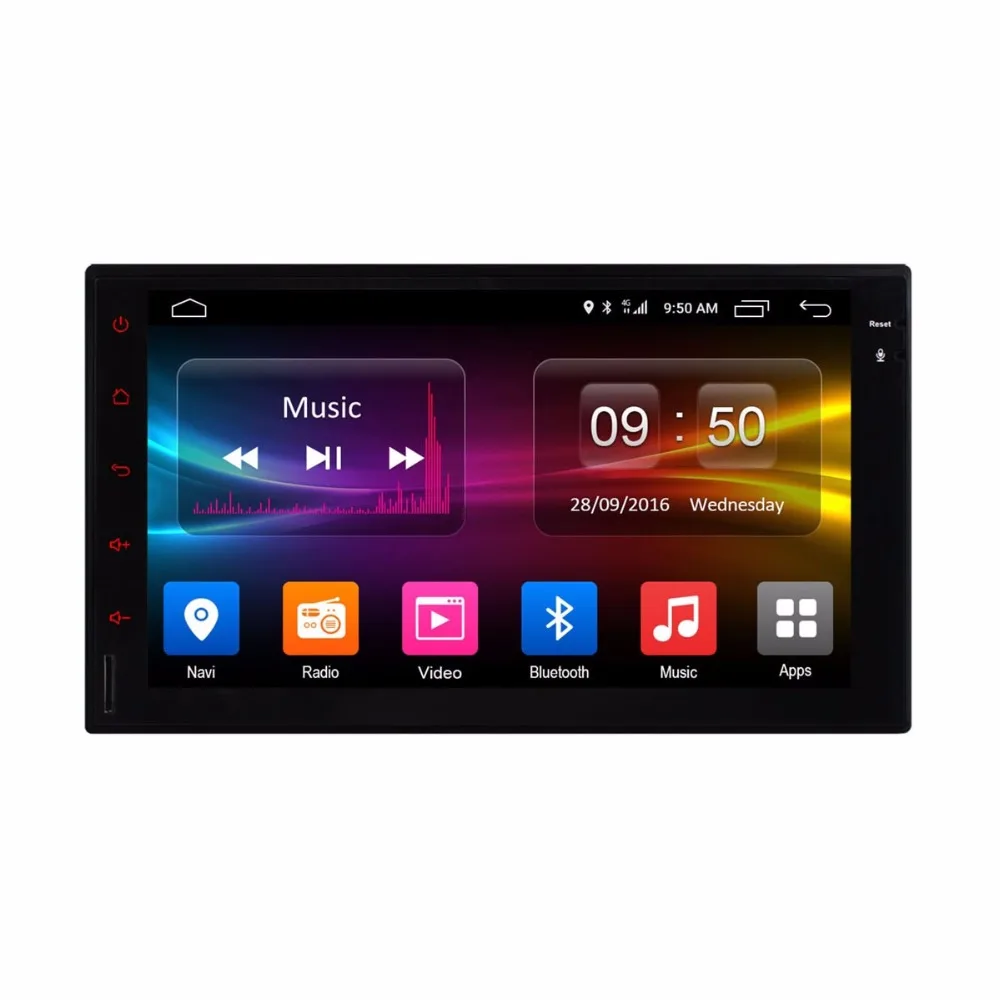 Cheap Quad Core Android 6.0 2G RAM 1024*600 Car Radio Stereo Player Wifi 4G LTE SIM Network 2din Universal Double 2 din Not DVD reader 1