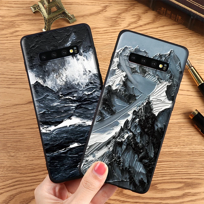 

Oil Painting Silicone Matte TPU For Samsung Galaxy J5 J3 J4 J8 J2 J6 J7 Plus Prime 2018 2016 2017 S8 S9 S10 Plus S6 S7 Edge Case