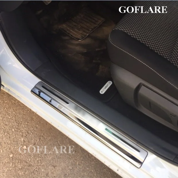 Led Защита порога автомобильной двери для Nissan Sentra B17 аксессуары 2013- с подсветкой дверные пороги потертости пластины резьбы