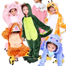 Winter Warm Flannel Pyjamas Kids Long sleeve Cartoon Animal Cosplay Children’s Onesie Unicorn Girls Boys Long Pajamas For Kids