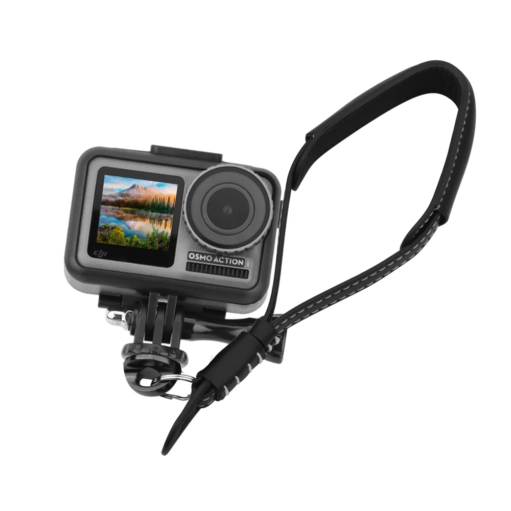 Регулируемая Веревка для DJI Osmo Action из искусственной кожи Медная гайка адаптер