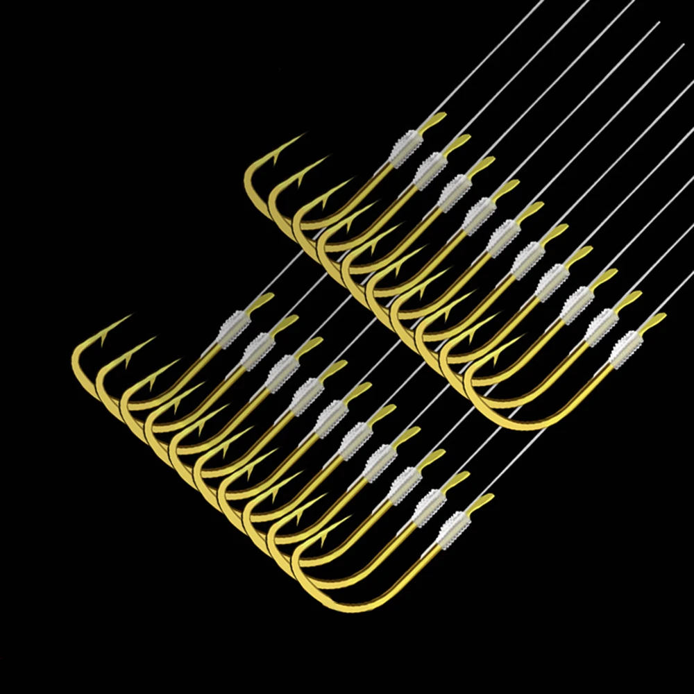 20шт/10 Набор рулонный Фидер рыболовный крючок для ловли карпа, рыболовные снасти, червь, Проволочная линия, привязанная приманка, углеродистая сталь, рыболовный крючок, новинка