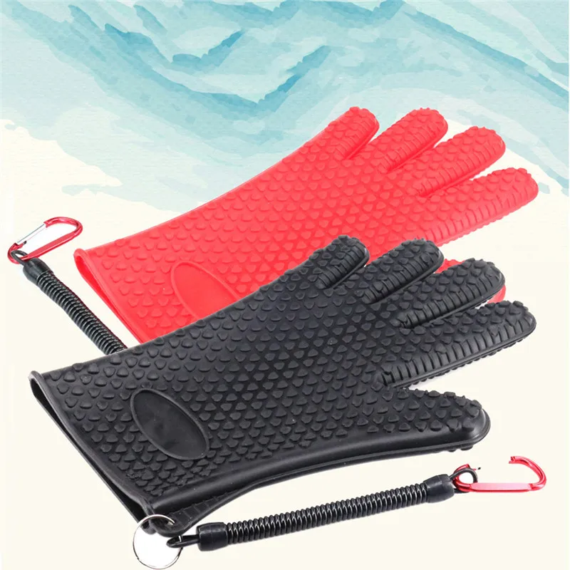 

Fishing Glove Outdoor Fishing Gear Tackle Gloves Anti-skid Catch Fish Thickening Rubber Gloves Fishing Accessories