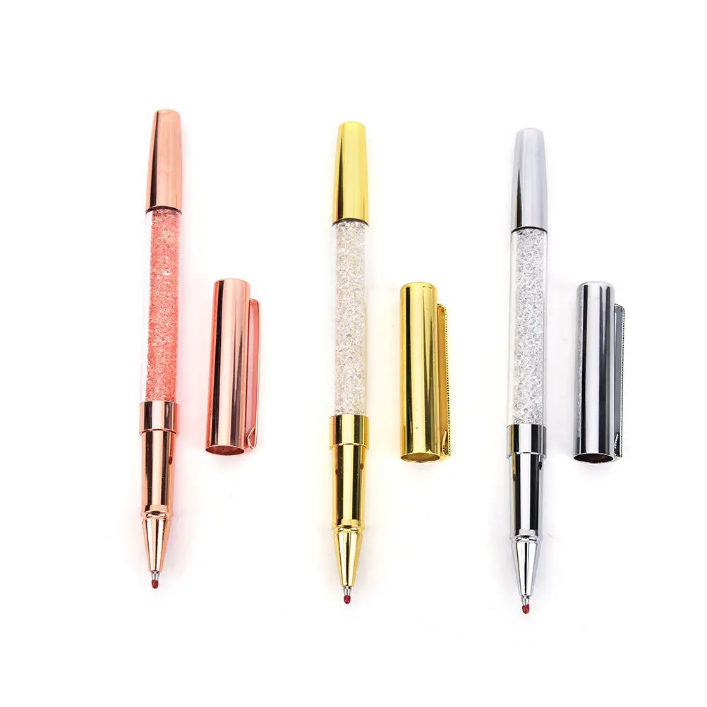 Jetting Creative Metal Crystal Diamond Ball Pen Set Stationery Refill 0.5mm Signature Ballpoint Pen for Office School Suppliers