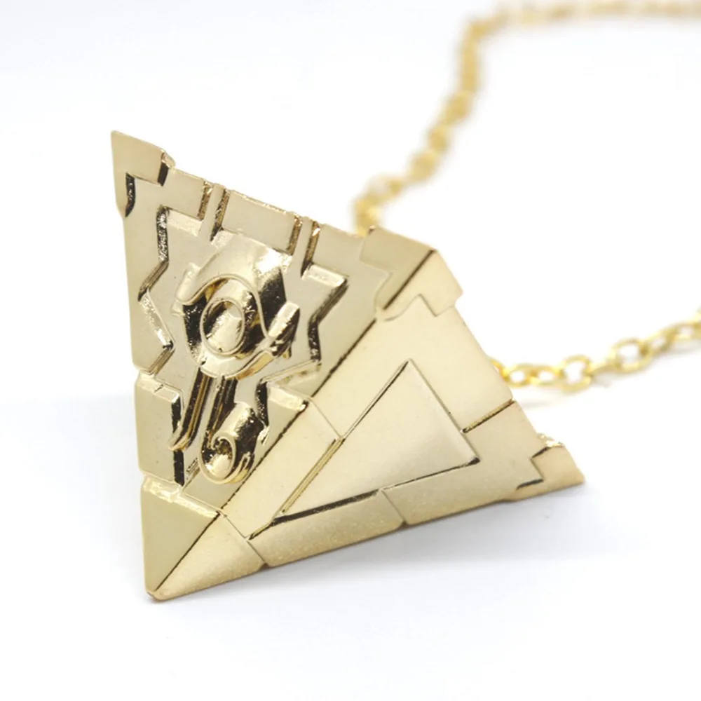 

Game Duel Monsters keychain pendant necklace pyramid Yugioh Millenium Jewelry Toy porte cle metal women Men party Accessories