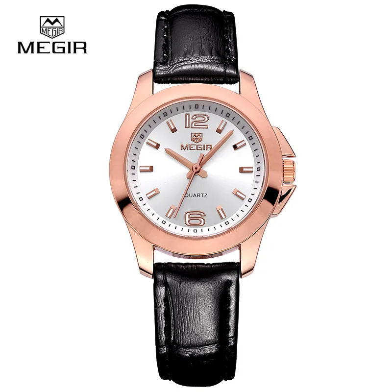 Prix pour Top marque Megir quartz montre homme femme mode véritable en cuir résistant à l'eau montres 5006 livraison gratuite Prix pour Top marque Megir quartz montre homme femme mode véritable en cuir résistant à l'eau montres 5006 livraison gratuite