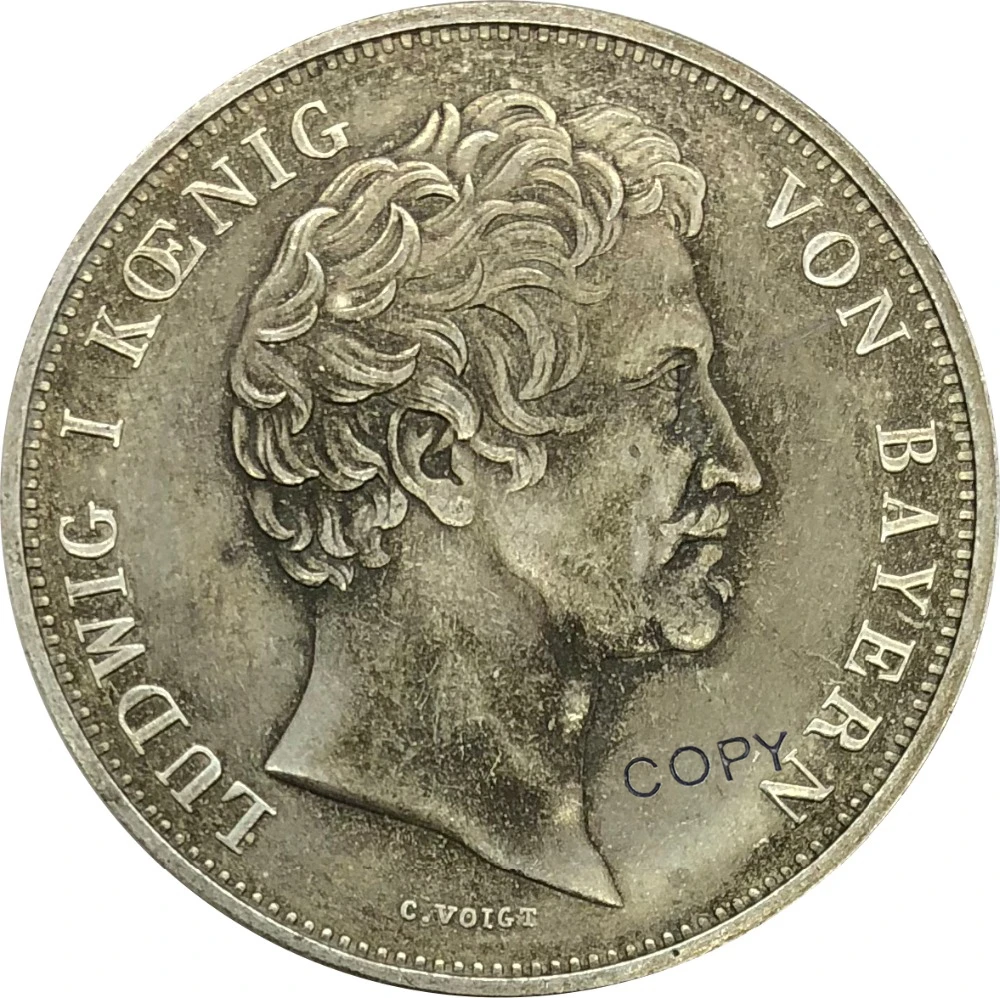 1839 Германия 2 Thaler cupronicel покрытием серебро Имитация монеты