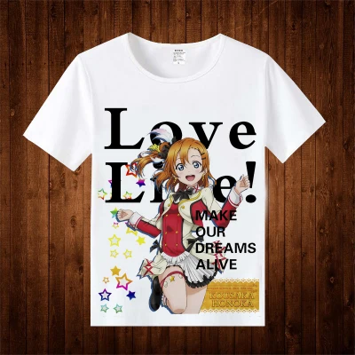 Футболка для косплея Котори минами Хонока Косака из аниме Love Live модная футболка с