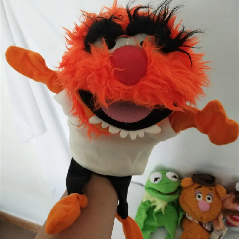 Free shipping The Muppet Show plush hand puppets drummer The Swedish Chef doll for kids toy