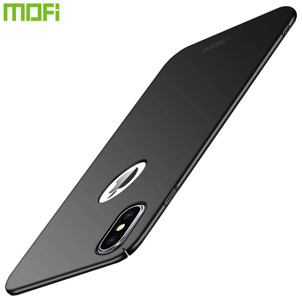 

Luxury for iPhone XS MOFi Thin Hard PC Case For iPhone XS Back Cover Solid Color Protective Shell Skin Phone Cases