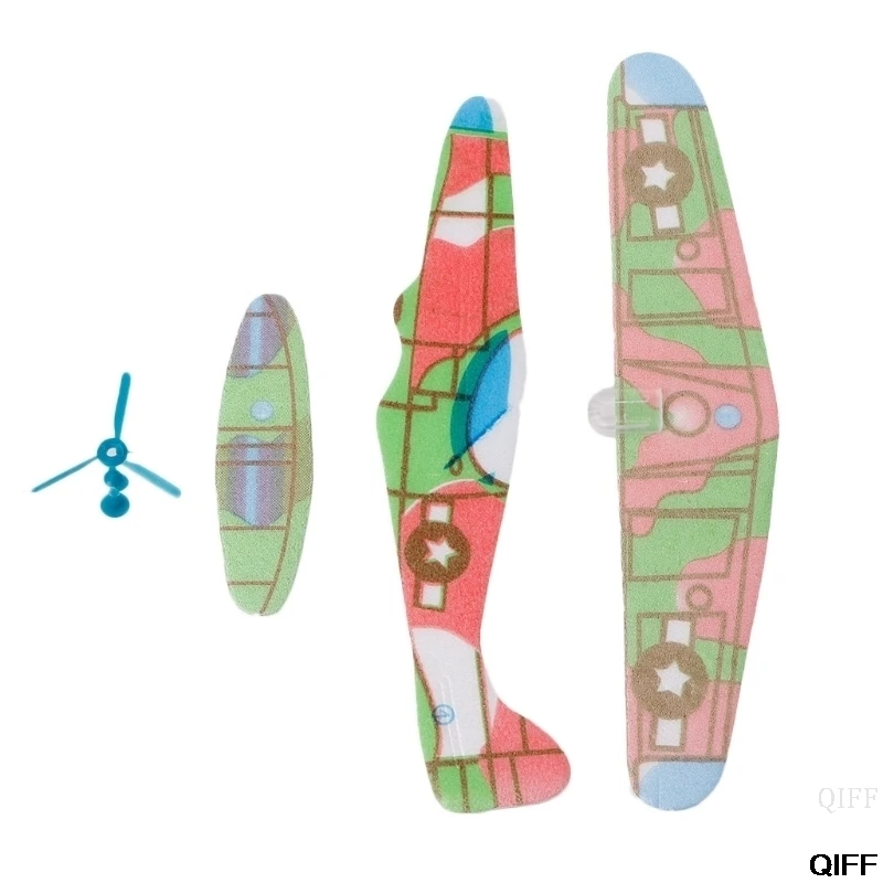 Прямая поставка и оптовая продажа мини-пенопласт ручной метания летающий самолет планер DIY сборка модель детская игрушка May06