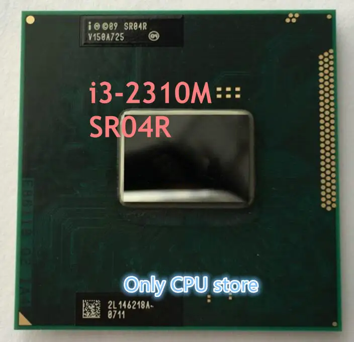 

Original Core i3-2310M Processor (3M Cache, 2.1Ghz, i3 2310M , SR04R ) PGA988 , TDP 35W, Laptop CPU Compatible HM65 HM67 QM67