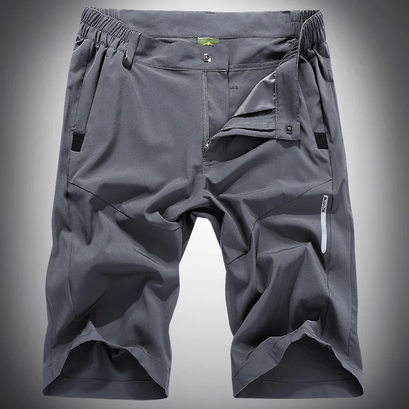 elastic waist hiking shorts