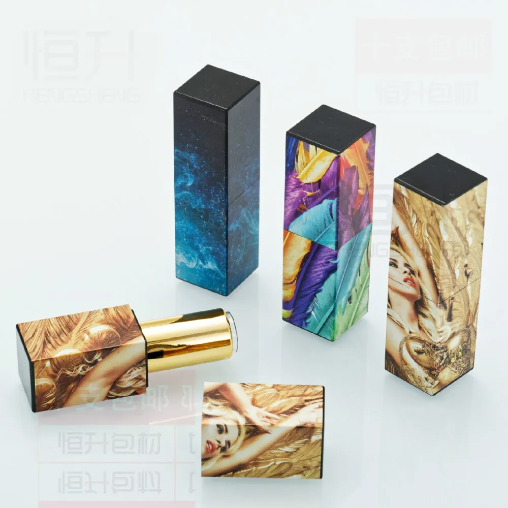

100 pcs Magnetic magnet lipstick tube with 3D printing magnetic buckle lipstick tube 12.1