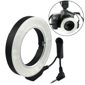 

Gosear W48 Microscope Photography Ring Flash Len Video Shooting Fill LED Ring Light Lamp for Canon Nikon Sony FUJI DSLR Cameras