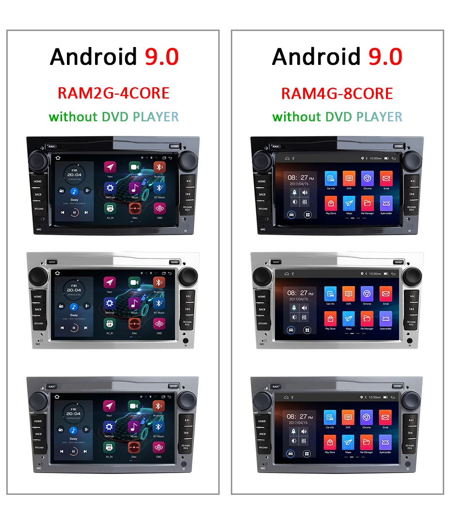 Cheap 4G Android 9.0 DSP 2 DIN Car Radio GPS For Opel Vauxhall Astra H G J Vectra Antara Zafira Corsa Vivaro Meriva Veda NO DVD Player 6