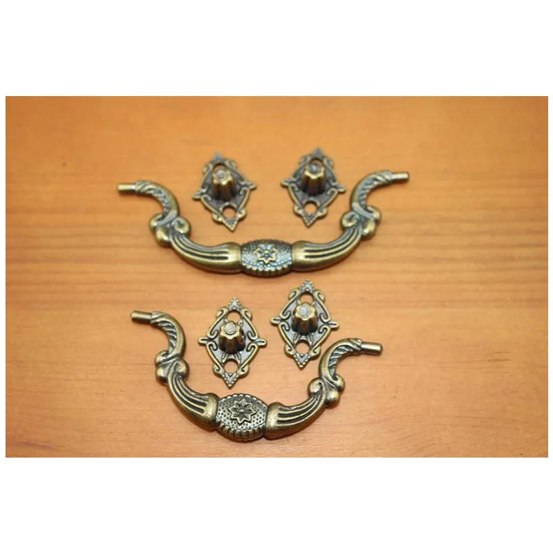 البلاستيك مربع حامل ، حامل قوس أثاث مقبض حقيبة ، البرونز لهجة ، 1 مجموعة