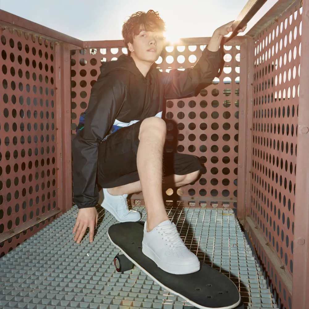 Xiaomi 90 весело Повседневное Для Мужчин's SkateboardingShoes Спорт на открытом воздухе спортивная обувь из воловьей кожи; нескользящая обувь на толстой подошве; туфли на плоской подошве для мужчин