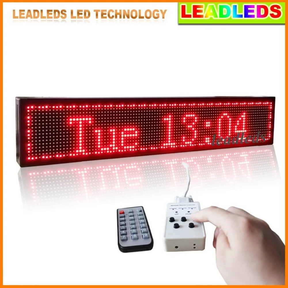 

P10 High brightness red Programmable LED Display Scrolling Message Remote Controller to Display Designated Message