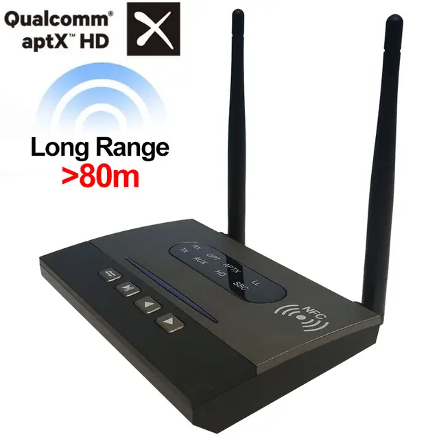 Buy aptX HD Bluetooth Transmitter Receiver NFC Long