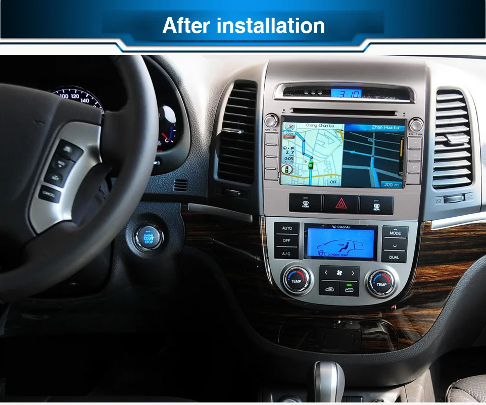 

RAM 2GB HD Android 9.0 Fit Hyundai SANTA FE 2006-2012 CAR DVD player Multimedia Navigation GPS NAVI Radio AUDIO STEREO HEAD UNIT