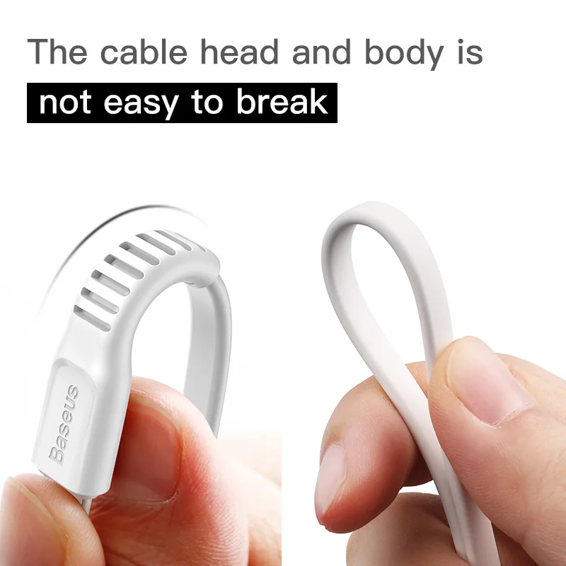 Baseus كابل يو اس بي ل فون XS ماكس XR X 8 سريع شحن شاحن USB-C الحبل المصغّر usb نوع C كابل ل شاحن هاتف محمول يعمل بنظام تشغيل أندرويد كابل