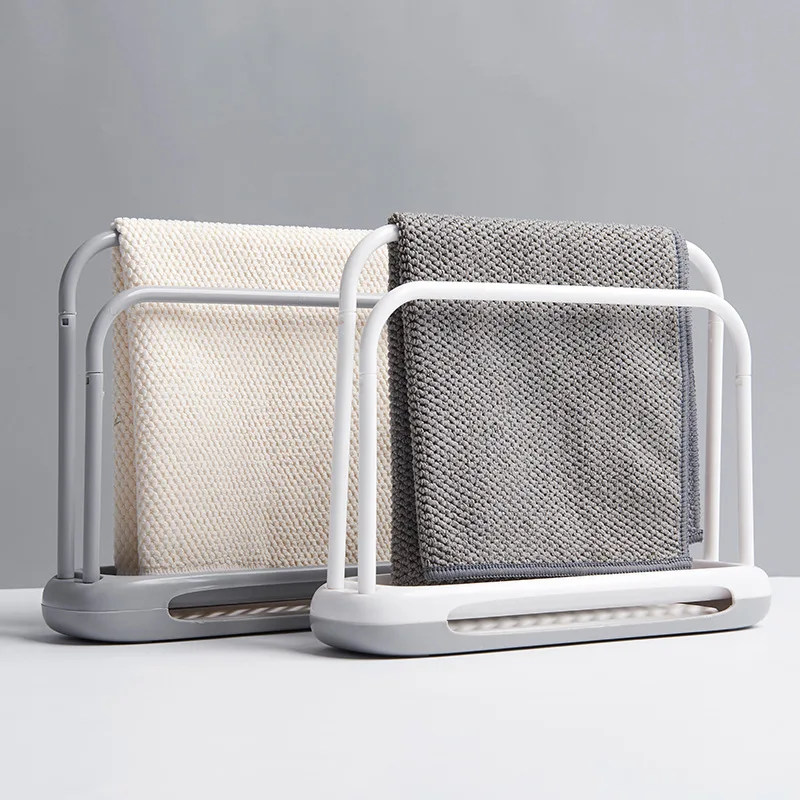 

2019 Creative Fashion Towel Rack Simple Water-absorbing And Quick-drying Diatom Mud Double Rod Rag Stand Foreign Trade New YS006