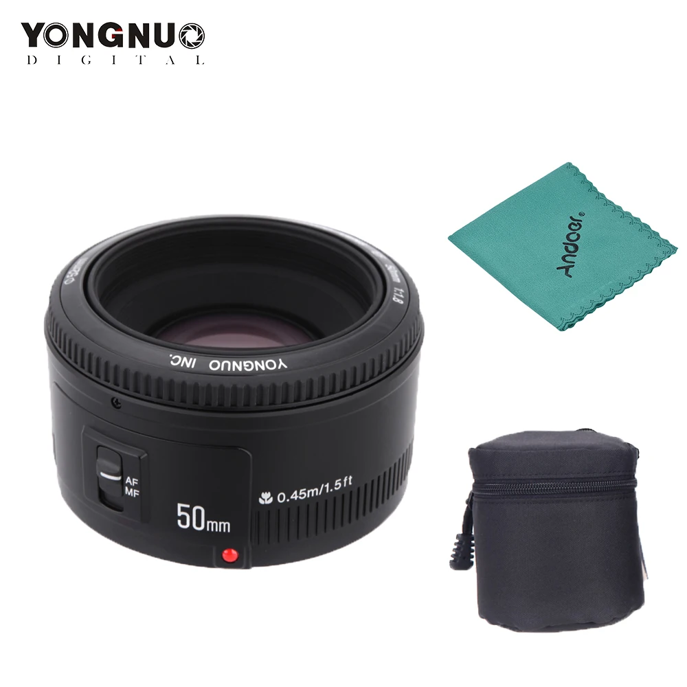 YONGNUO YN50mm f1.8 YN EF 50 мм f/1,8 AF объектив YN50 апертура Автофокус Объектив для Canon EOS 60D 70D 5D2 5D3 600d Canon DSLR камеры