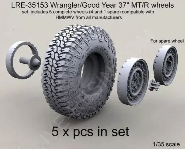 1/35 scale US Hummer Tire miniatures Resin Model Kit Model 