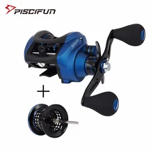 Piscifun Рыболовная катушка Perseus, дополнительная катушка 8,4 кг, Макс. Магнитный тормоз+ центробежный тормозной светильник, Рыболовная катушка для приманки