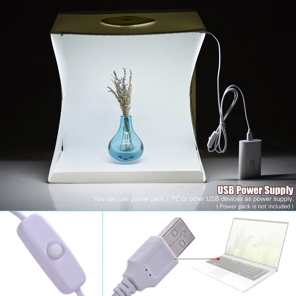 

Mini 30CM studio set LED photography light box soft light box shooting props and equipment