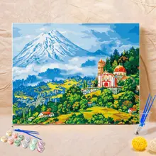 Краски по номеру посылка DIY цифровой ing пейзаж живописные масла акрил Craft Adult'S s по номеру наборы Комплект для начинающих