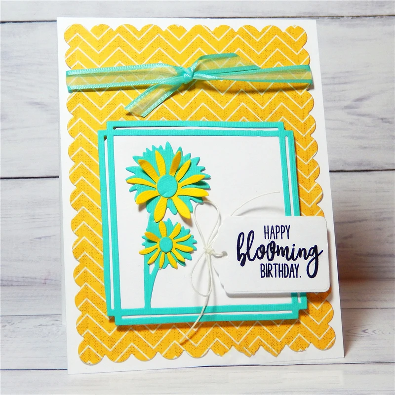 

YaMinSanNiO 3D Daisy Frame Die Metal Cutting Dies Stencils for Scrapbook Paper Card Decorative Craft Embossing New 2019 Arrival