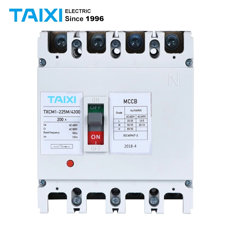 Interruptor de Baixa Moldado Case Interruptor Cm1 Mccb 400a 630a 800a Tensão 100a 200a 225a