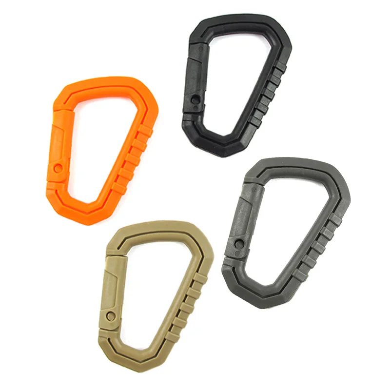 Buy 5Pcs Plastic Carabiner D Shape 200LB Quick Release
