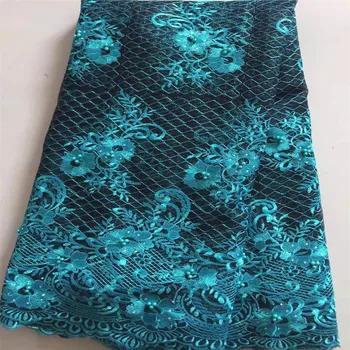 

African Lace Fabric 2018 Embroidered Nigerian Laces Fabric Bridal High Quality French Tulle Lace Fabric For Women green H567-1