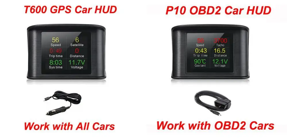 XYCING Hud OBD gps компьютерный автомобильный скоростной проектор Цифровой измеритель скорости Дисплей Расход топлива Датчик температуры диагностический инструмент