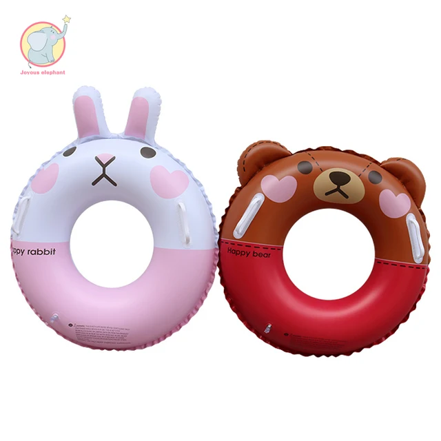 60cm 70cm inflatable cartoon brown bear donnie rabbit swimming ring