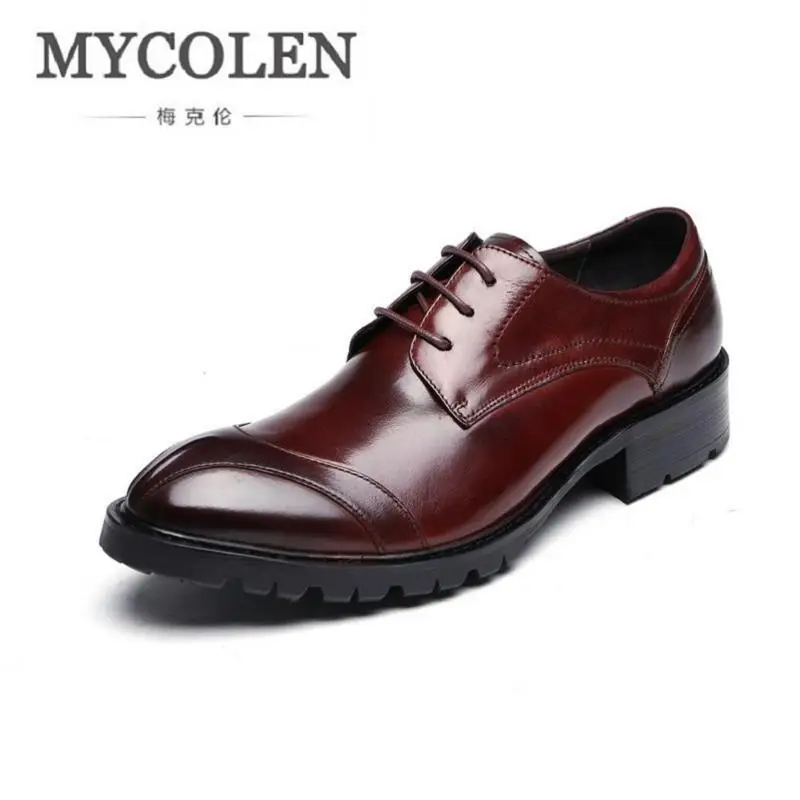 

MYCOLEN Black Designer Formal Oxford Shoes Leather Gentleman Dress Shoes Men Business Wedding Shoes Sapato Oxford Masculino