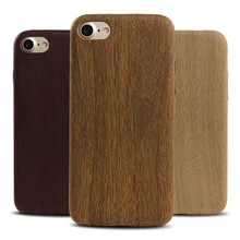 Teste padrão de madeira de luxo macio tpu phone case capa para iphone 7 6 6 s mais 5 5S se caso grão de madeira telefone de volta shell para o iphone 7 plus