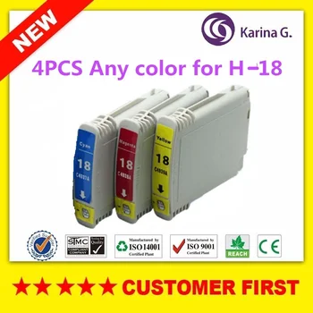 

4PCS Any color compatible Ink Cartridges For HP18 hp18 suit for HP Officejet Pro K5300 K5400dn K5400dtn Inkjet Printer
