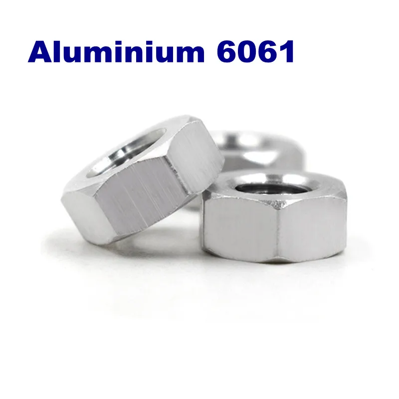 DIN934 алюминиевые шестигранные гайки из 6061 сплава Алюминиевые M3 M4 m5 m6 m8 m10 m12 |