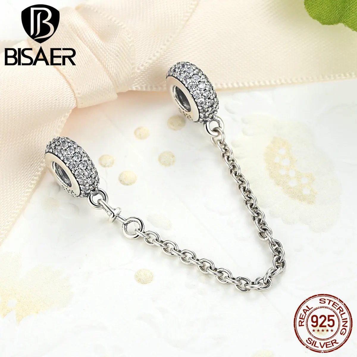 Stoppeurs Charms En Argent 925 Pour Bracelets - Lot De 2 - Compatibles Pandora, Chamilia - Avec Caoutchouc Antidérapant