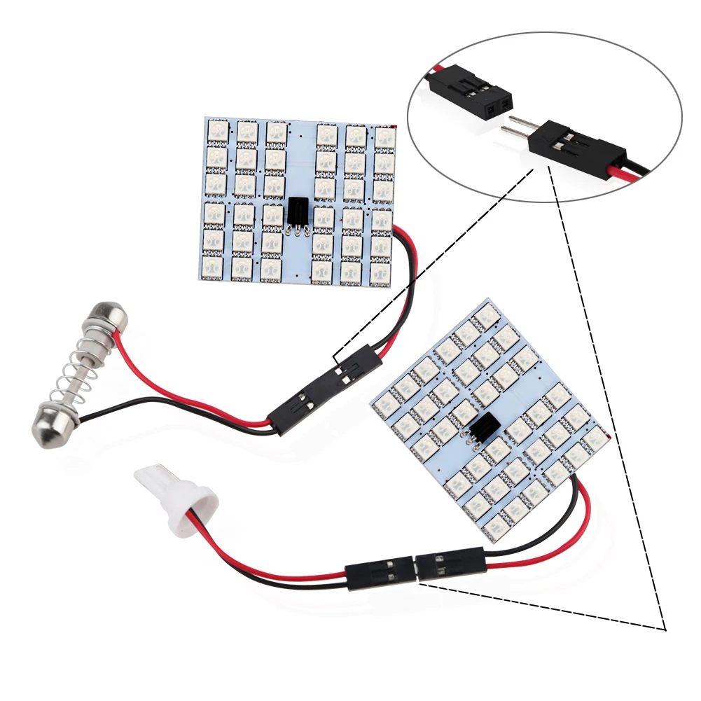 T10 5050 SMD 16 цветов RGB светодиодный светильник для салона автомобиля лампа чтения