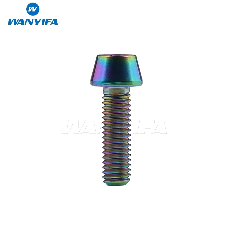 Титановый болт Wanyifa M5 x 9 16 18 20 25 30 35 40 45 50 55 60 мм шестигранный ключ коническая