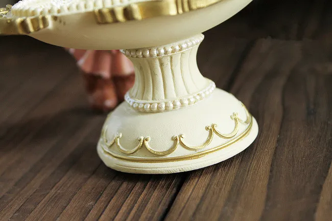 Смола Пудель декоративная тарелка, украшение декоративная фигурка для дома ремесла Ювелирное кольцо лоток для хранения Европейский пасторальный подарок на день рождения