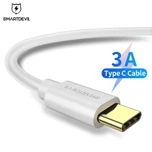 

SmartDevil Type C Cable 3A Fast Charging USB Type-c Data Charger Cord Cable For Xiaomi mi 8 Huawei Mate 20 Pro HTC Samsung S8 S9