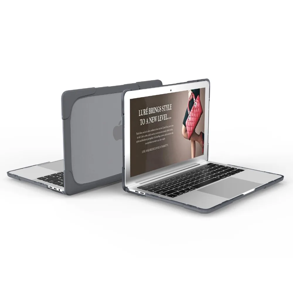 Newest Shockproof Laptop case cover for macbook pro 13 case,Foldable Stand Shell for macbook pro 13 case touch bar a1707 a1708 a14662-2 (18)