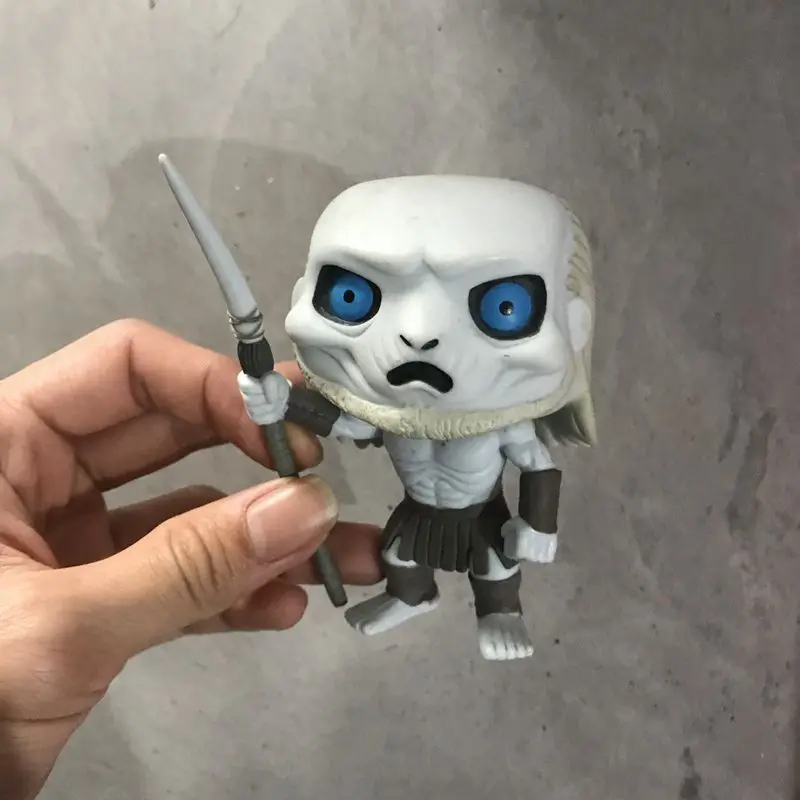 Оригинальный Funko pop подержанная Игра престолов: GOT White Walker Виниловая фигурка