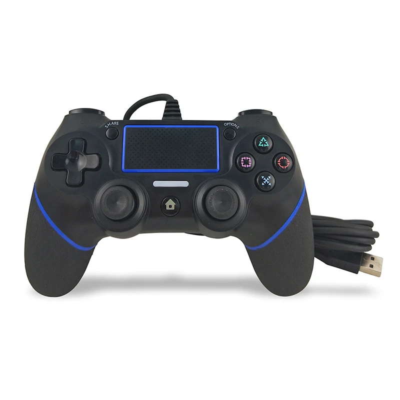 Красная/синяя/зеленая USB Проводная игровая консоль, геймпад Playstation 4 джойстик Dualshock геймпад